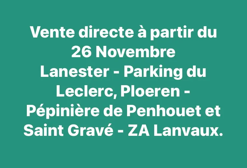 Comme tous les ans, vous pourrez nous retrouver à Nantes pour choisir votre sapin !